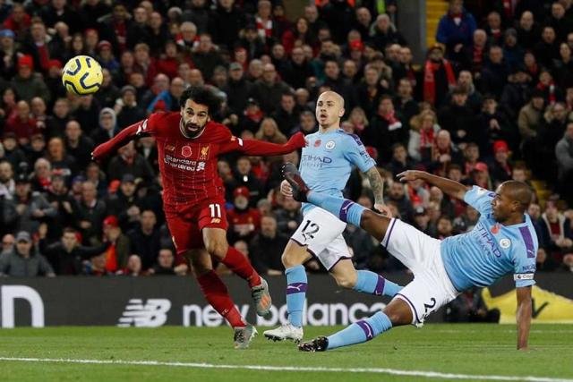 مباراة ليفربول ومانشستر سيتي في الدوري الإنجليزى - صورة أرشيفية