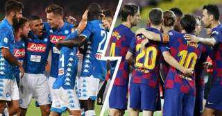 التشكيل المتوقع لموقعة برشلونة ونابولي في دوري أبطال أوروبا
