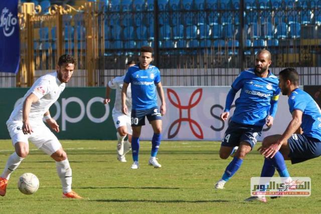 مباراة سموحة وبيراميدز علي استاد الإسكندرية في الدورى الممتاز - صورة أرشيفية