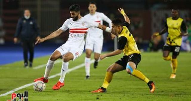 جانب من مباراة الزمالك ودجلة