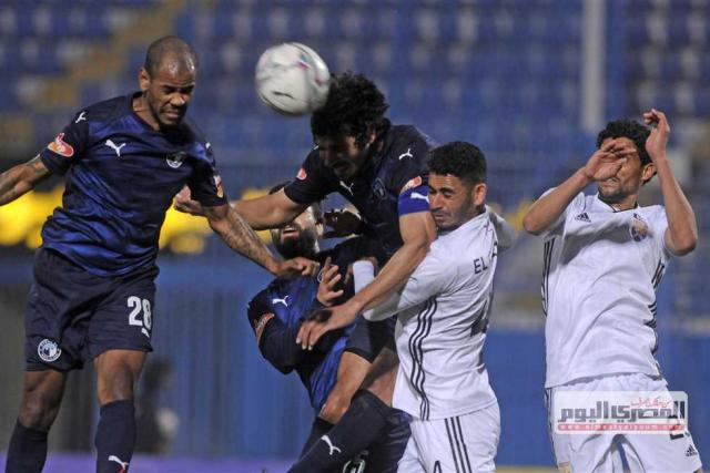 مباراة بيراميدز والجونة في الدورى الممتاز - صورة أرشيفية