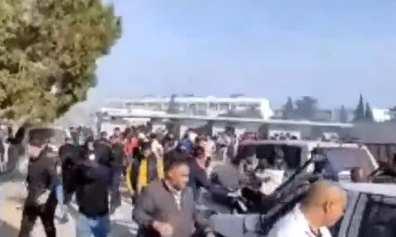 اشتباكات الترجي والأمن التونسي