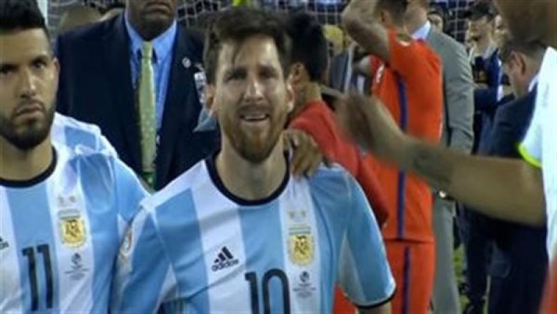 ميسي من مباراة الأرجنتين وتشيلي في كوبا أمريكا 2016