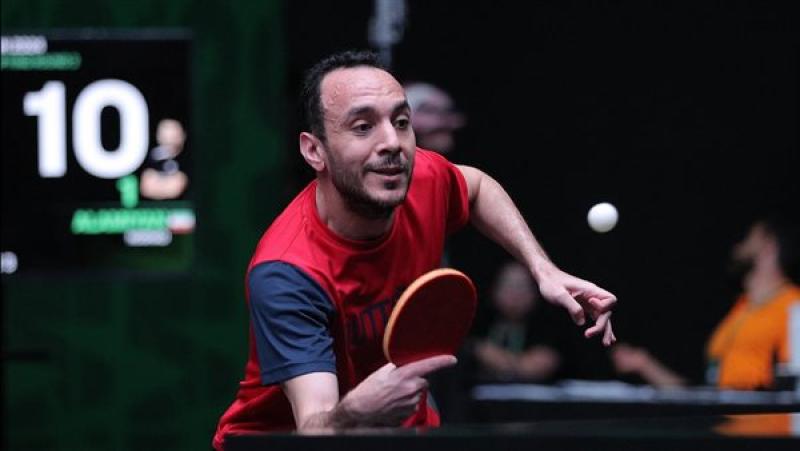 محمد البيلي لاعب منتخب مصر لتنس الطاولة